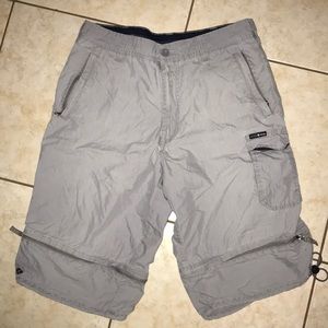 Light gray transnine shorts